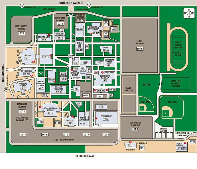 Mcc Campus Map Mesa Az - Dorisa Josephina